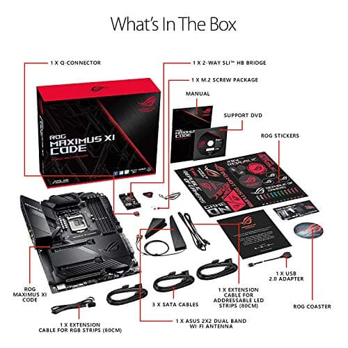 ASUS Republic of Gamers Maximus XI Code LGA 1151 ATX Motherboard image