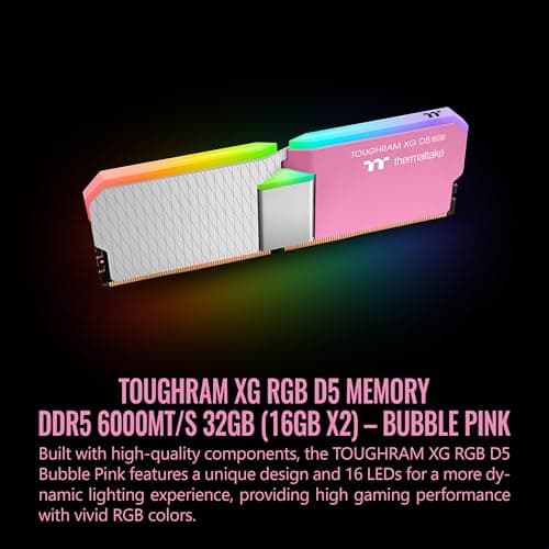 Thermaltake TOUGHRAM XG RGB Pink / White DDR5-6000 CL36 32GB (2x16GB) image