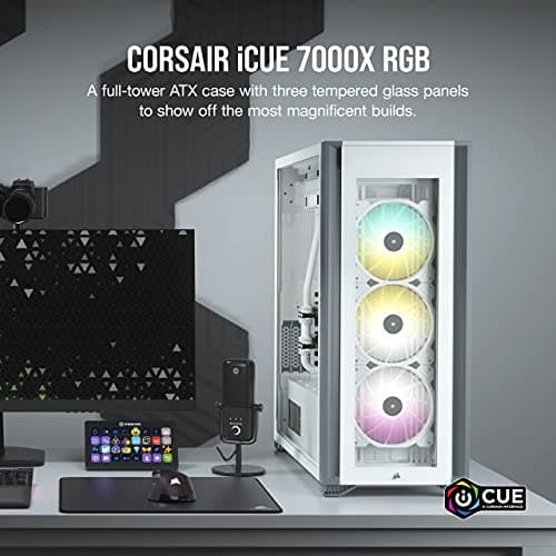 Corsair iCUE 7000X RGB ATX Full Tower White Tempered Glass image