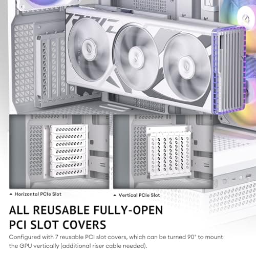 Antec C7 ATX Mid Tower White Tempered Glass Side Panel ARGB image