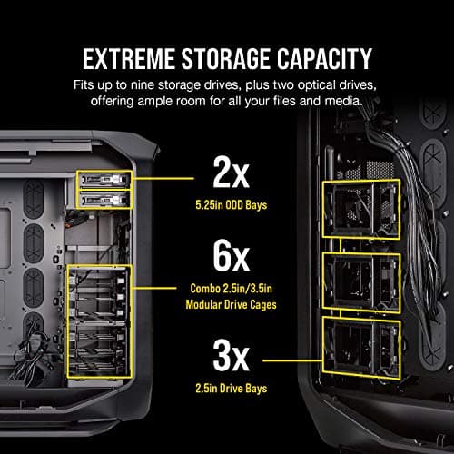Corsair Graphite Series 780T (CC-9011063-WW) Black Steel ATX Full Tower PC Case ATX (not included) Power Supply image
