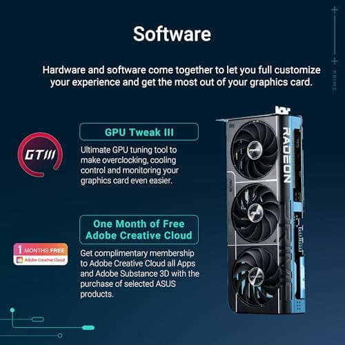 Asus PRIME OC Edition Radeon RX 9070 16GB GDDR6 Black image