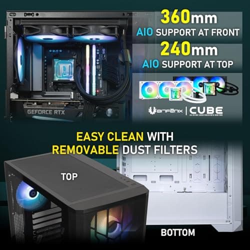 BitFenix Nova Mesh SE ATX Mid Tower Black Tempered Glass image