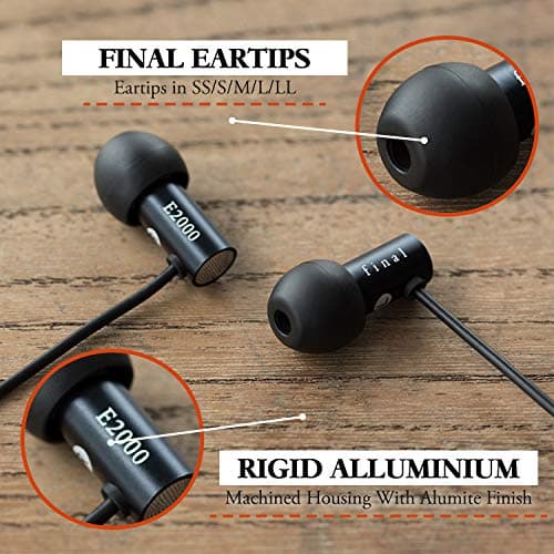 Final E2000C Closed-Back Wired Earbuds image