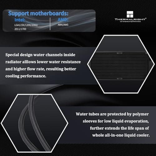 Thermalright Frozen Warframe 240 SE ARGB Water 240mm 70.84 CFM Black image