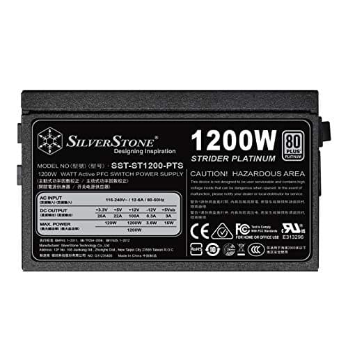SilverStone Strider Platinum series SST-ST1200-PTS 1200 W Power Supply image