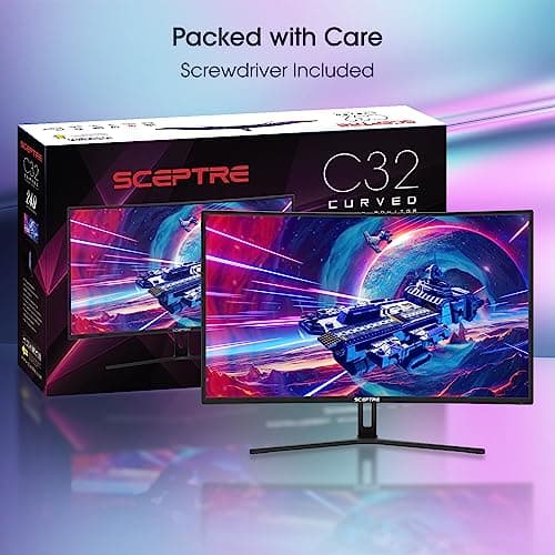 Sceptre C325B-185RD 31.5" 1080p 185Hz VA Curved Monitor image