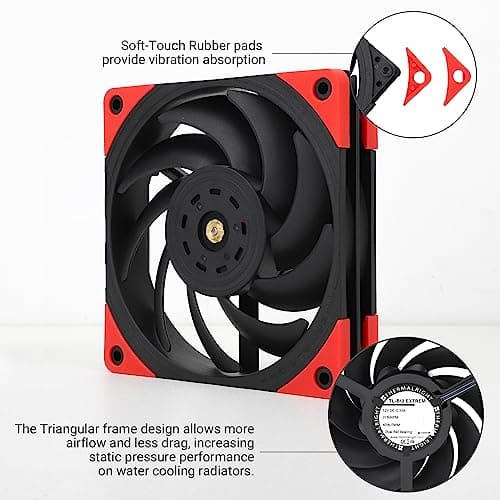 Thermalright TL-B12 EXTREM 120mm Black / Red PWM 112 CFM image
