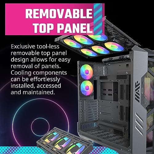 Cooler Master HAF 700 ATX Full Tower Black Tempered Glass image