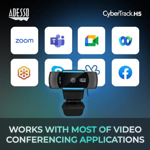 Adesso Cybertrack H5 1080p Webcam image