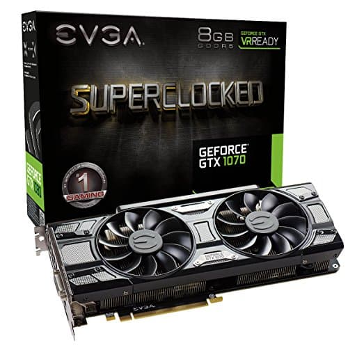 EVGA GeForce GTX 1070 SC GAMING ACX 3.0 Black Edition 8GB GDDR5 Black / Silver main image