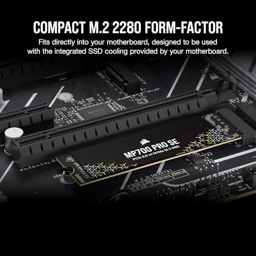 Corsair MP700 PRO SE 4TB M.2-2280 SSD PCIe 5.0 X4 NVMe image