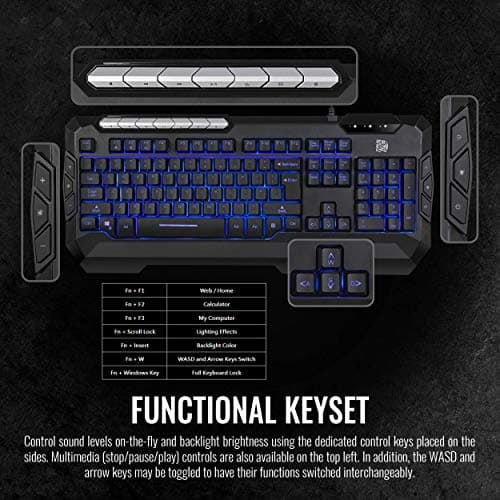 Thermaltake Commander Combo V2 Wired Gaming Keyboard with Optical Mouse image