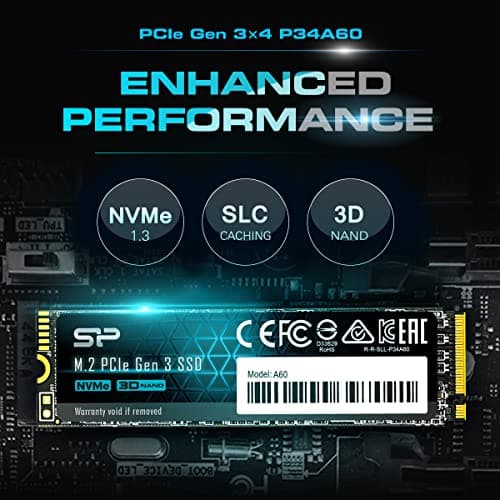Silicon Power P34A60 128GB SSD M.2-2280 PCIe 3.0 x4 NVMe image