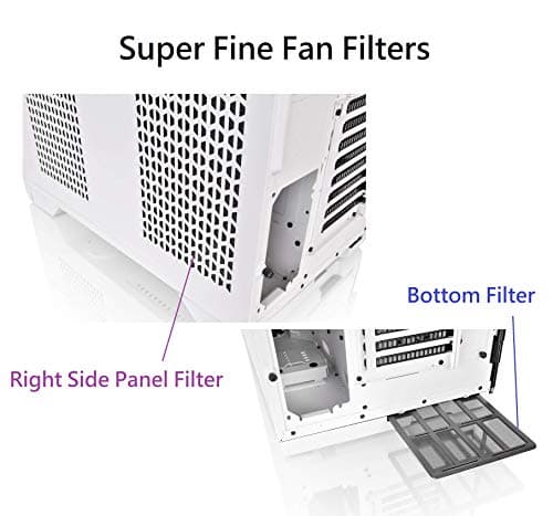 Thermaltake View 51 ATX Full Tower Snow ARGB Edition Tempered Glass Side Panel image
