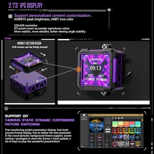 Thermalright Frozen Warframe PRO Water 360mm ARGB Black image