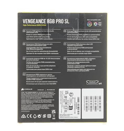 Corsair Vengeance RGB Pro SL White DDR4-3600 CL18 32GB (4x8GB) image