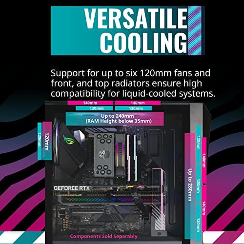 Cooler Master CMP 520 ATX Mid Tower Black Tempered Glass image