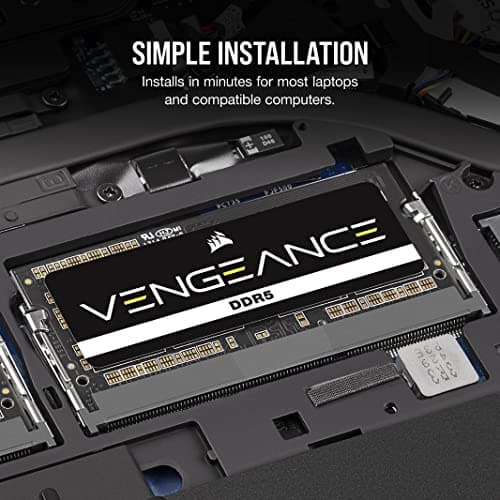 Corsair Vengeance Black / White SODIMM DDR5-4800 CL40 16GB (2x8GB) image