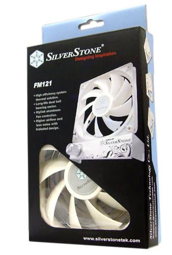 Silverstone FM 120mm White / Silver 110.03 CFM image