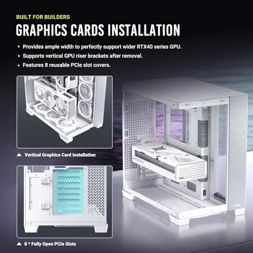Antec C8 ATX Full Tower White / Silver with Tempered Glass Side Panel and USB 3.2 Gen 2 Type-C, USB 3.2 Gen 1 Type-A image