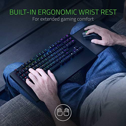 Razer Turret Wireless Mechanical Gaming Keyboard & Mouse Combo for PC & Xbox One: Chroma RGB/Dynamic Lighting - Retractable Magnetic Mouse Mat - 40hr Battery image