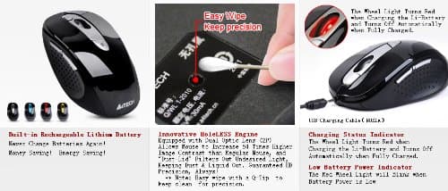 A4Tech G11-570HX-4 Wireless Optical Mouse image