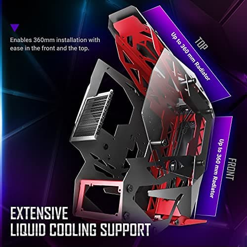 Antec TORQUE ATX Mid Tower Black / Red Tempered Glass Side Panel, USB 3.2 Gen 2 Type-C USB 3.2 Gen 1 Type-A image