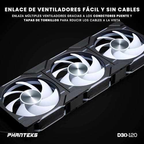 Phanteks D30-120 120mm Black PWM ARGB 3-Pack image
