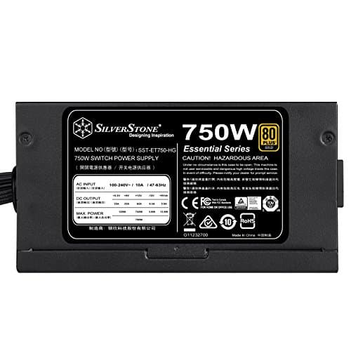 Silverstone Essential Black / Blue 750W Semi-Modular 80+ Gold Certified ATX image