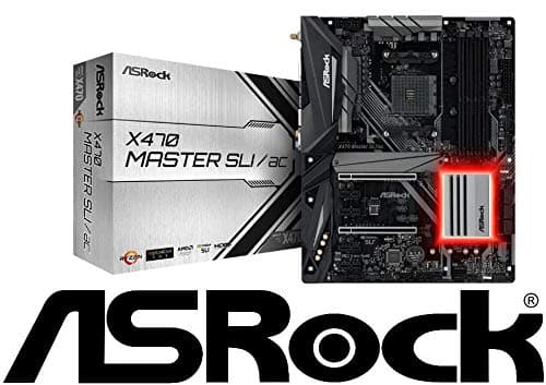 ASRock X470 Master SLI/AC AM4 AMD Ryzen 3000 Series CPU Ready ATX AMD Motherboard image