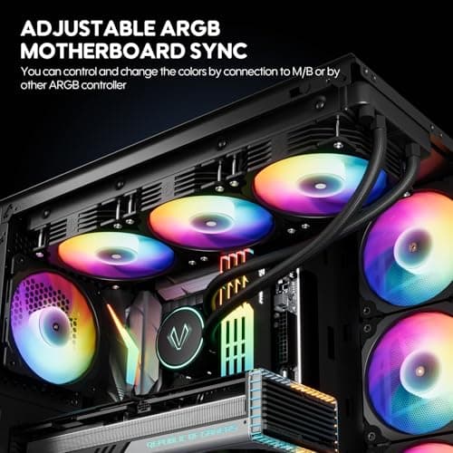 Vetroo SA-120 120mm Black ARGB PWM image