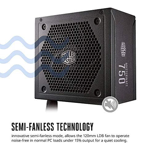 Cooler Master MasterWatt 650 W 80+ Bronze Certified Semi-modular ATX Power Supply (MPX-6501-AMAAB-US) image