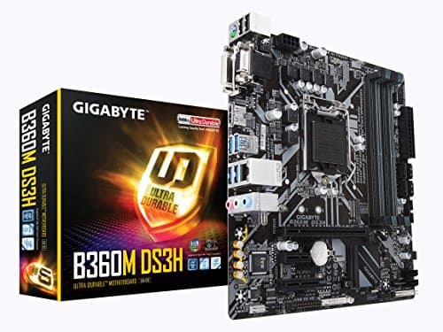 GIGABYTE B360M DS3H LGA 1151 (300 Series) Intel B360 HDMI SATA 6Gb/s USB 3.1 Micro ATX Intel Motherboard image