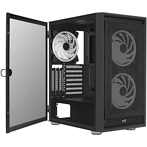 Aerocool Graphite v2 ATX Mid Tower Tempered Glass Side Panel image