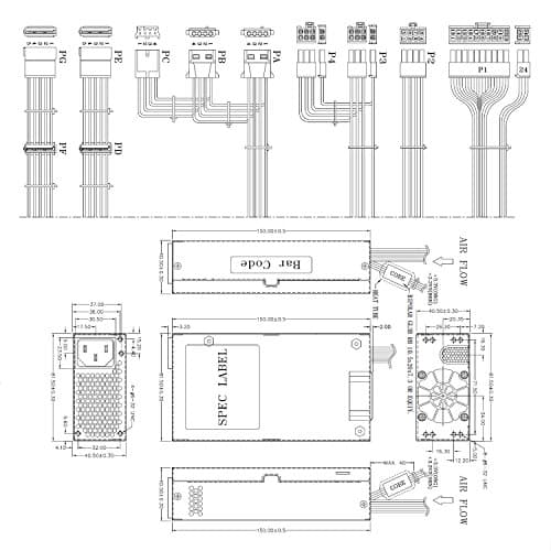 FSP Group FSP500-50FGGBN Flex ATX 500W Non-Modular 80+ Gold Certified image