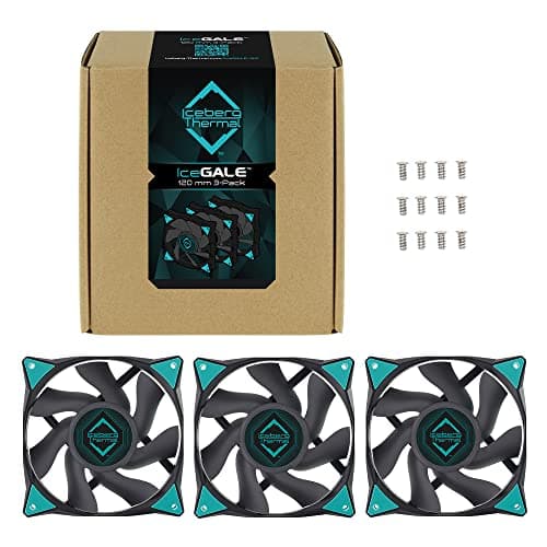 Iceberg Thermal IceGALE 120mm Black / Teal PWM ARGB image