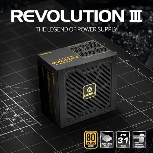 Enermax REVOLUTION III Black / Gold 850W Fully Modular 80+ Gold Certified image