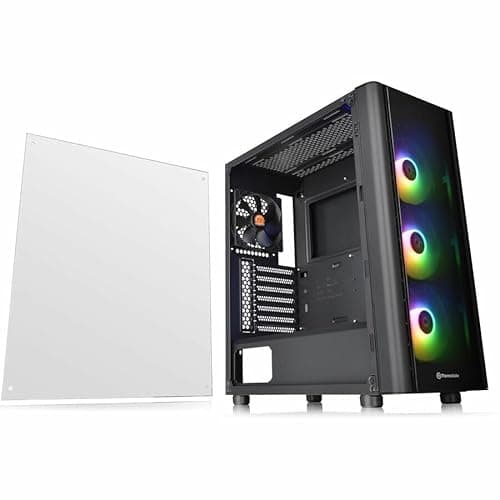Thermaltake V250 TG ARGB ATX Mid Tower Black with Tempered Glass Side Panel and USB 3.2 Gen 1 Type-A, USB 2.0 Type-A image