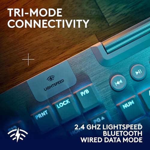 Logitech G915 X Mechanical Gaming Keyboard LIGHTSPEED RGB Wired/Wireless/Bluetooth image