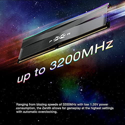 Silicon Power XPOWER Zenith RGB Gaming Black DDR4-3200 CL16 16GB (2x8GB) image