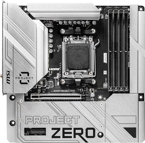 MSI B650M PROJECT ZERO AM5 DDR5 Micro ATX image