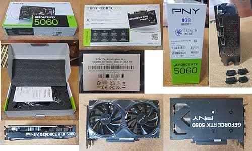 PNY Dual Fan GeForce RTX 5060 8GB GDDR7 Black image