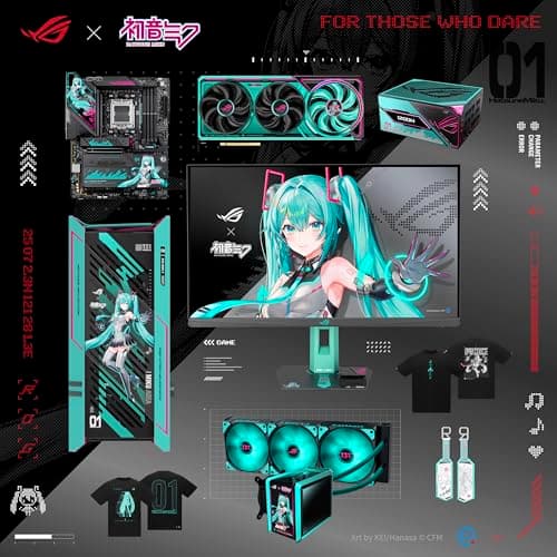 ASUS ROG Strix Helios II Hatsune Miku Edition EATX mid-Tower Gaming PC case image
