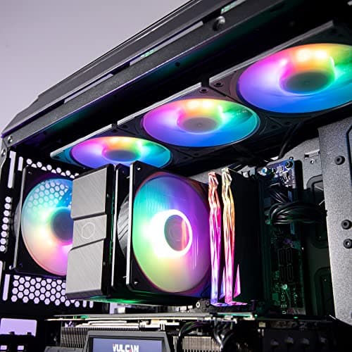 Cooler Master MOBIUS 120P 120mm Black Addressable RGB PWM 75.2 CFM image