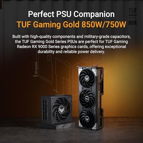 Asus TUF GAMING OC Radeon RX 9070 XT 16GB GDDR6 Black / Silver image