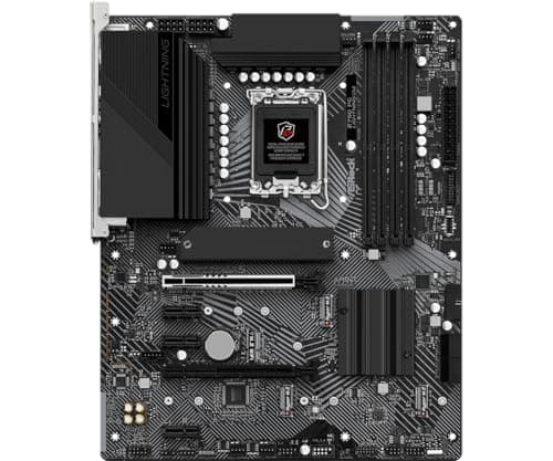 ASRock Z790 PG Lightning Intel LGA1700 (14th,13th,12th Gen) ATX Motherboard, 4 slots DDR5, PCIE 5.0 x16, Quad Hyper M.2 slots, 2.5Gb Lan, 7.1 Nahimic Audio, 14+1+1 Power Phase image