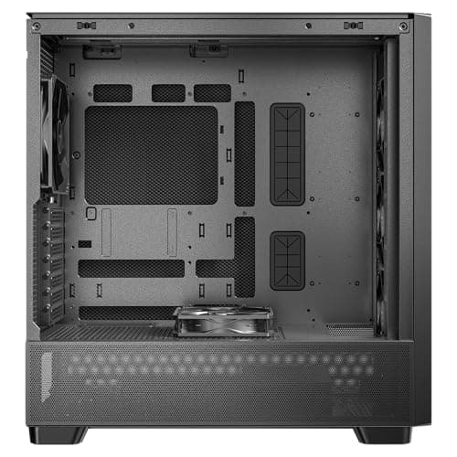 Antec FLUX SE ATX Mid Tower Black / Brown with Tempered Glass Side Panel and USB 3.2 Gen 2 Type-C USB 3.2 Gen 1 Type-A image