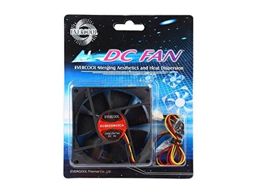 Evercool FAN-EC8025M05CA 80mm Black 29.58 CFM main image