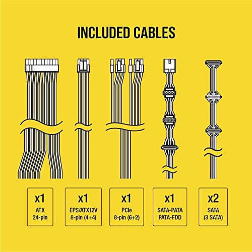 CORSAIR CV Series CV550 CP-9020210-NA 550 W ATX12V 80 PLUS BRONZE Certified Non-Modular Power Supply image